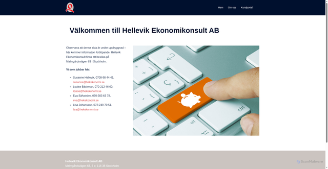 Security scan screenshot of https://hekekonomi.se