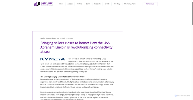 Security scan screenshot of https://www.satelliteevolution.com/post/bringing-sailors-closer-to-mome-how-the-uss-abraham-lincoln-is-revolutionizing-connectivity-at-sea
