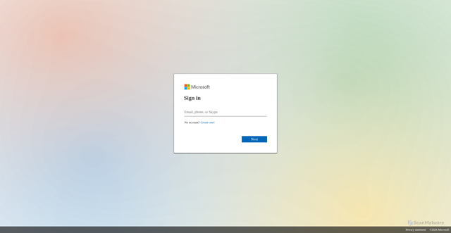 Security scan screenshot of https://onedrive.live.com/login