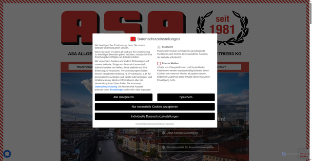 Security scan screenshot of https://asa-gmbh-bln.de