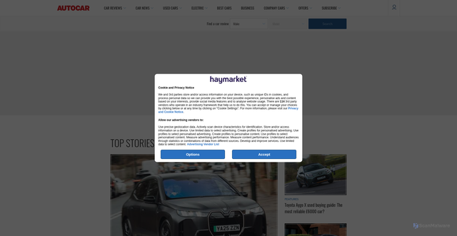 Security scan screenshot of https://images.cdn.autocar.co.uk