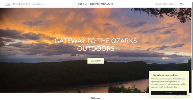 Security scan screenshot of https://forsythmo.gov/