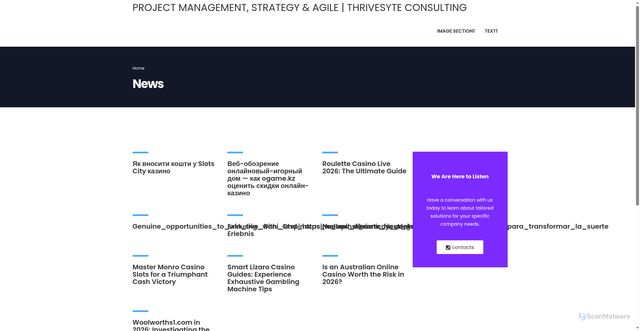 Security scan screenshot of https://thrivesyte.com