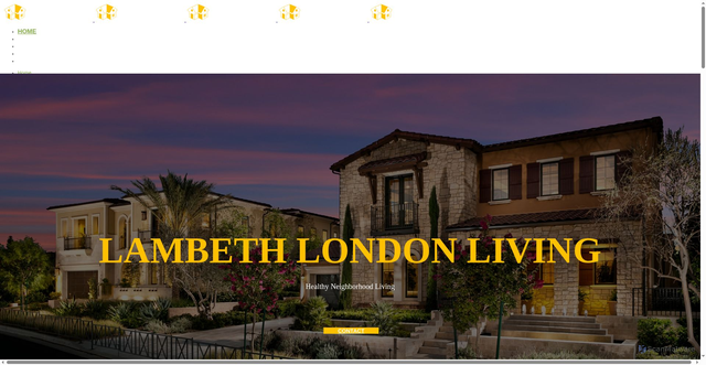 Security scan screenshot of http://www.lambethliving.org.uk/