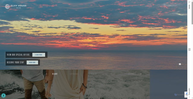 Security scan screenshot of https://www.cliffhousemaine.com/