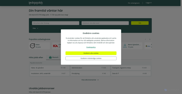 Security scan screenshot of https://jobbuddy.se