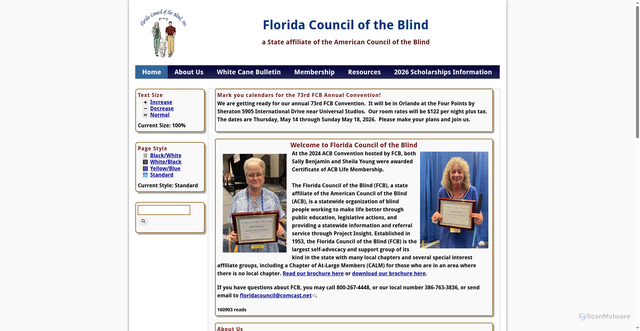 Security scan screenshot of https://www.fcb.org/