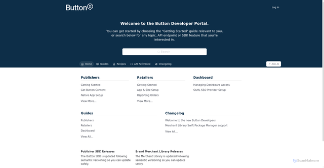 Security scan screenshot of https://app-03c19ea7c9fd0c57.mobileapi.usebutton.com