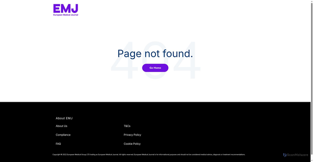 Security scan screenshot of https://go.emjreviews.com