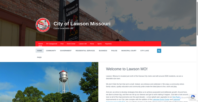 Security scan screenshot of https://lawsonmo.gov/