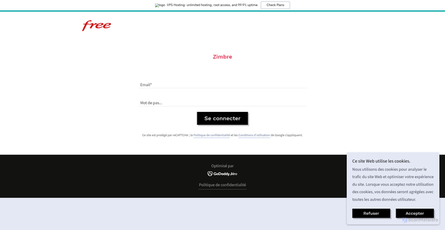 Security scan screenshot of https://acces7.godaddysites.com/