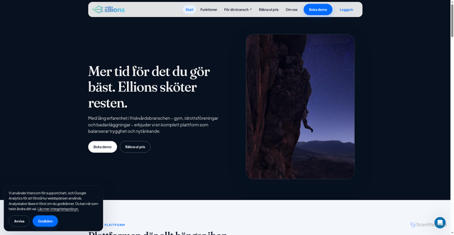 Security scan screenshot of https://ellions.se
