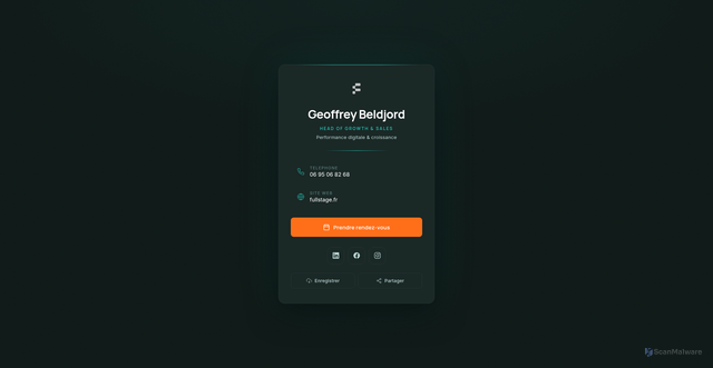 Security scan screenshot of https://carte-geoffrey-beldjord.pages.dev/