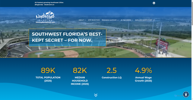 Security scan screenshot of https://developnorthportfl.gov/