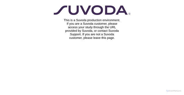 Security scan screenshot of https://prod.suvoda.com