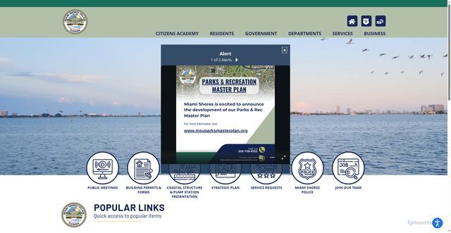 Security scan screenshot of https://www.msvfl.gov/