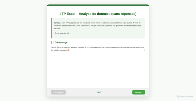 Security scan screenshot of https://tp12-excel-7kkbm43f2r.edgeone.app/