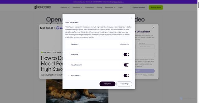 Security scan screenshot of https://encord.com/blog/open-ai-sora/