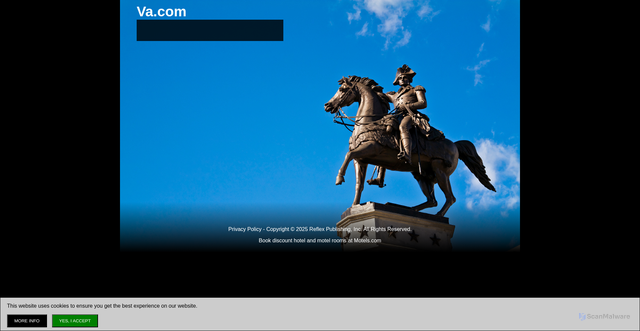 Security scan screenshot of http://www.va.com/