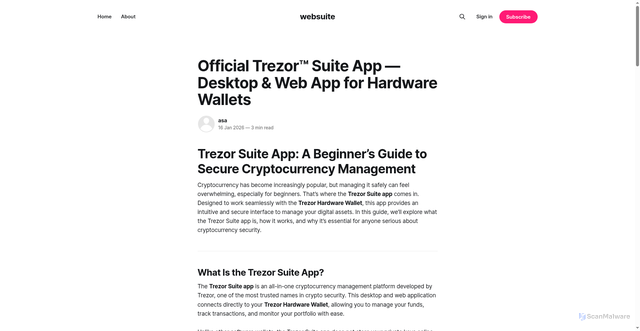 Security scan screenshot of https://infostart-en.ghost.io/suites/