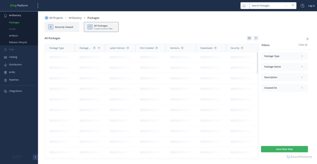 Security scan screenshot of https://packages.vmware.com