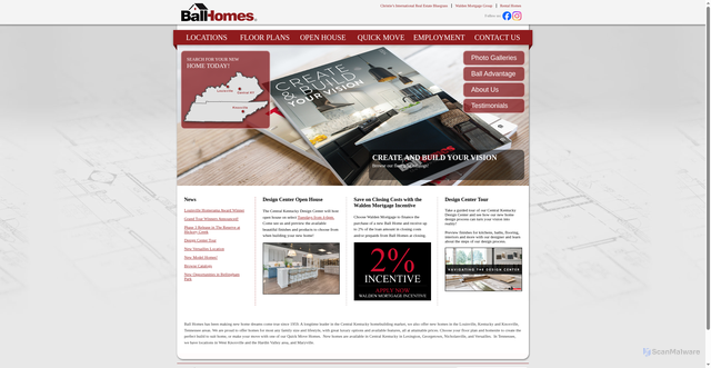 Security scan screenshot of https://www.ballhomes.com/