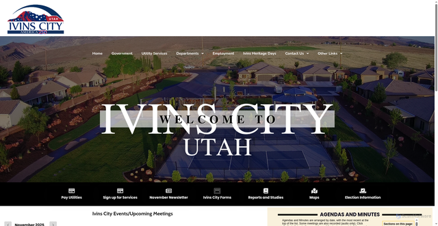 Security scan screenshot of https://ivinsutah.gov/