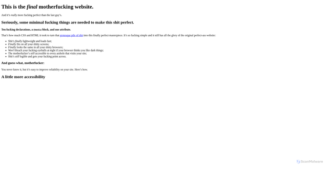 Security scan screenshot of https://andruweir.vercel.app/profile