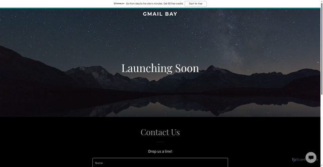 Security scan screenshot of https://gmailbay.com/