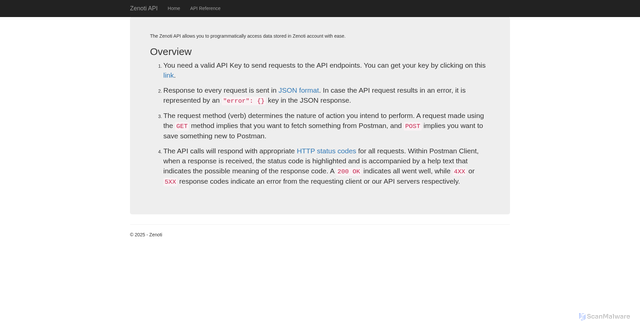Security scan screenshot of https://apiamrs04.zenoti.com