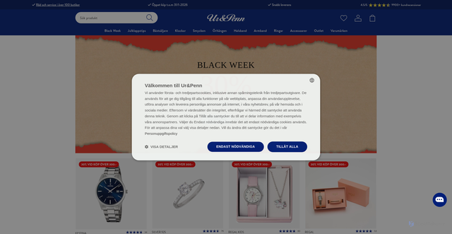 Security scan screenshot of https://uropenn.se/