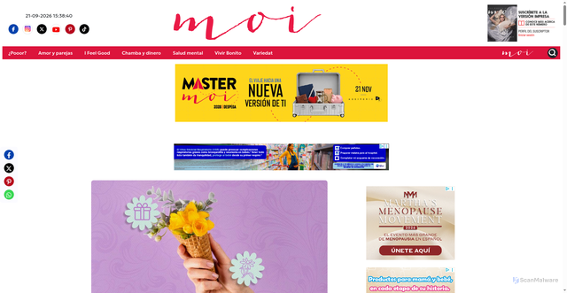 Security scan screenshot of https://www.revistamoi.com/variedat/las-flores-amarillas-mas-bonitas/