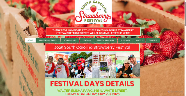 Security scan screenshot of https://www.scstrawberryfestival.com/
