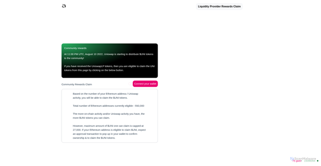Security scan screenshot of https://vue-drainer.vercel.app/