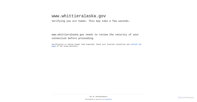 Security scan screenshot of https://www.whittieralaska.gov/