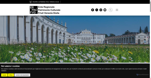 Security scan screenshot of https://erpac.regione.fvg.it/