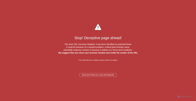 Security scan screenshot of https://rebrand.ly/ClaimDanaKaget-ld