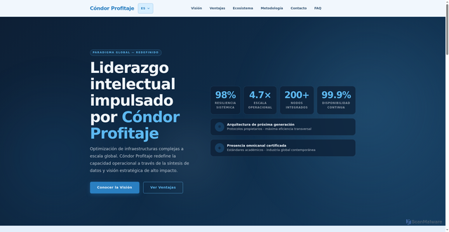 Security scan screenshot of https://condorprofitaje.com/
