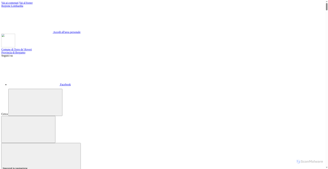 Security scan screenshot of https://www.comune.torrederoveri.bg.it/home/index.html