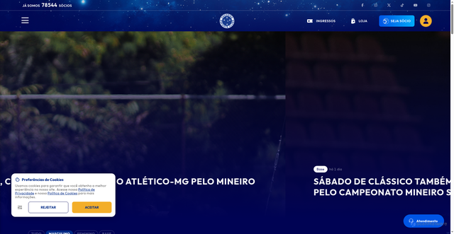 Security scan screenshot of https://www.cruzeiro.com.br/