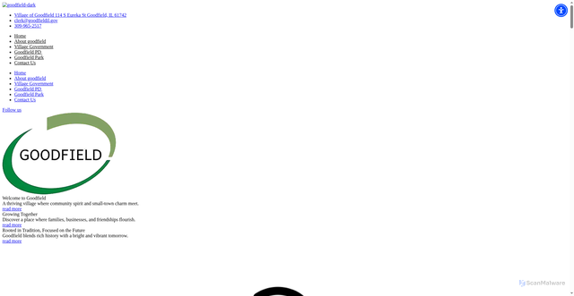 Security scan screenshot of https://goodfieldil.gov/