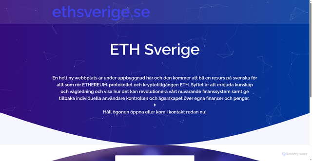 Security scan screenshot of https://ethsverige.se