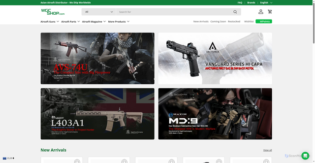 Security scan screenshot of https://www.wgcshop.com/?srsltid=AfmBOopbsmg1QVN37PeAmla4An1o8s2EPKH2oB6rwg2vg0RRZ1Dq7kTO