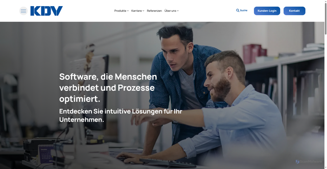 Security scan screenshot of https://webservice.kdv-dt.de