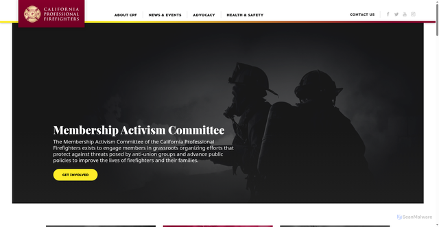 Security scan screenshot of https://www.cpf.org/