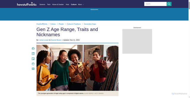 Security scan screenshot of https://people.howstuffworks.com/culture-traditions/generation-gaps/generation-z.htm