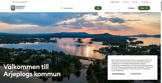 Security scan screenshot of https://arjeplog.se/