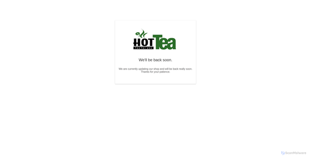 Security scan screenshot of https://hot-tea.se