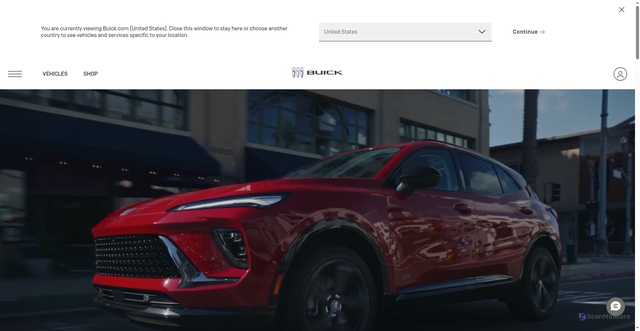 Security scan screenshot of https://buick.com