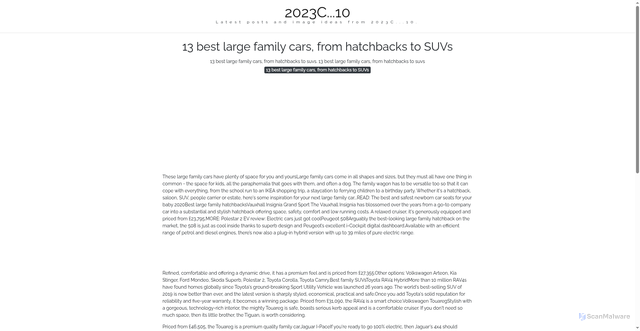 Security scan screenshot of https://cakrawalapixellab-dpet3uwhks0r.edgeone.app/13-best-large-family-cars-from-hatchbacks-to-suvs.html